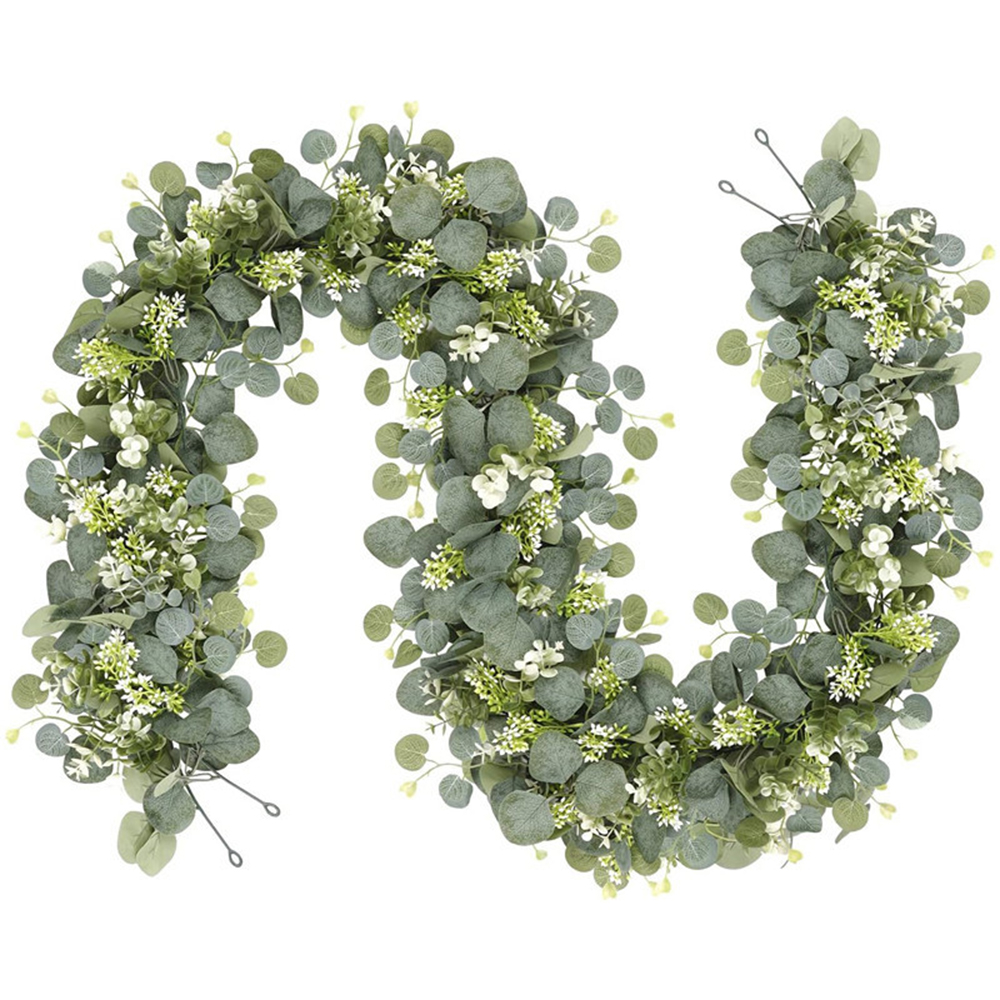 Eucalyptus Preserved - Artificial Eucalyptus Garland Fake Greenery Eucalyptus