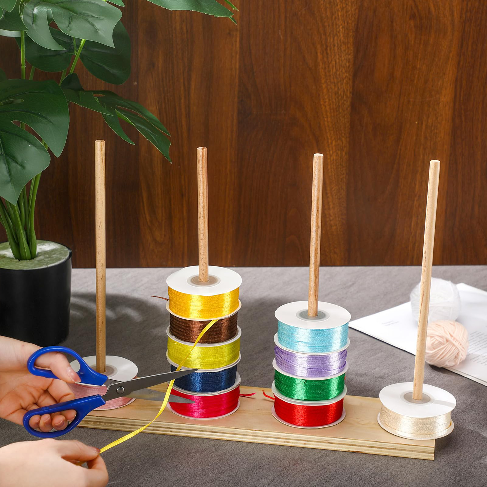 Wooden Ribbon Rack Storage Org - Florist Supply Ribbon recensie en prijs