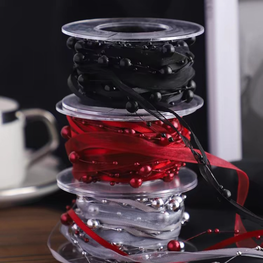 5Yards/Roll Bead Pearl Ribbon  - Florist Supply Ribbon recensie en prijs