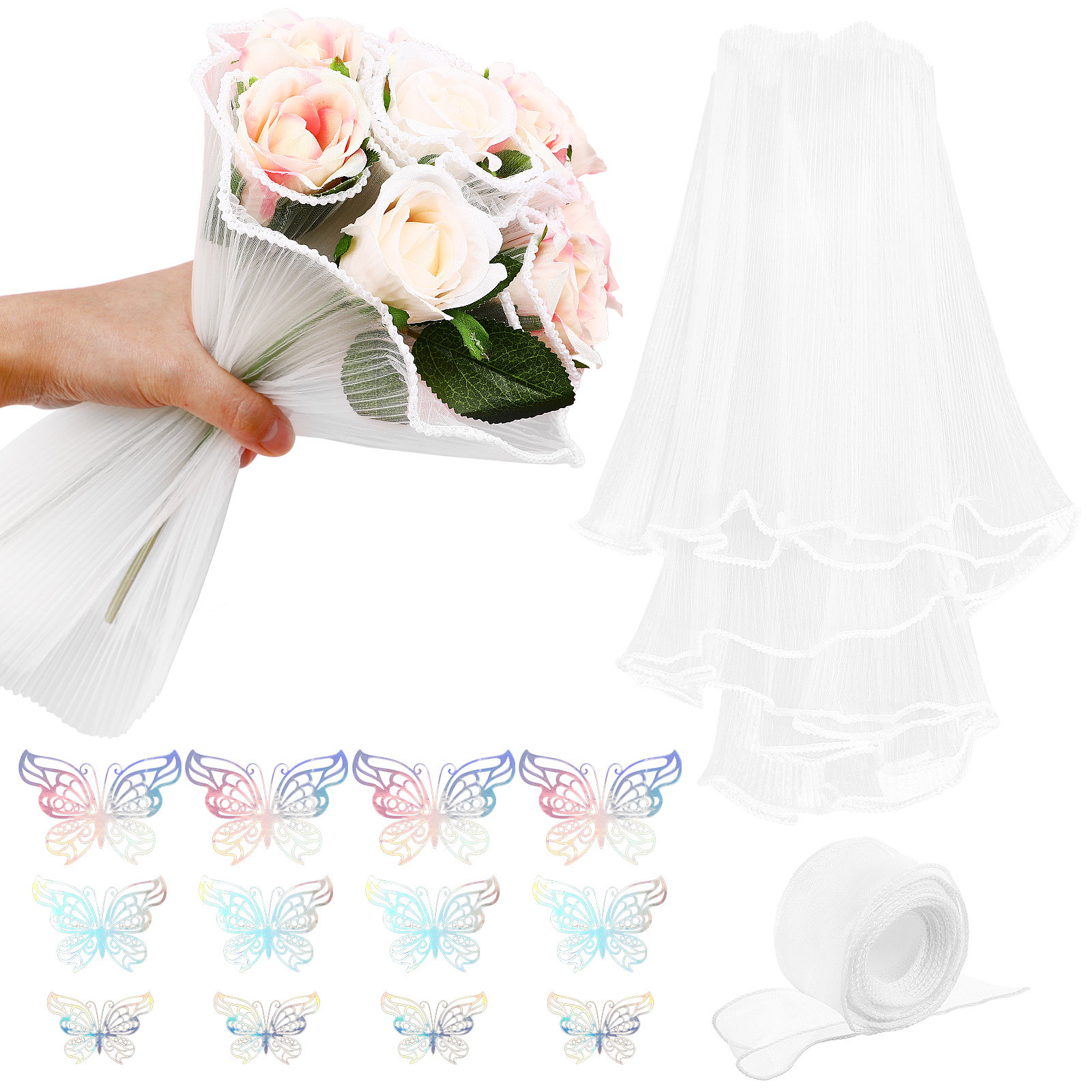 1Set Flower Bouquet Wrapping P - Florist Supply Ribbon recensie en prijs