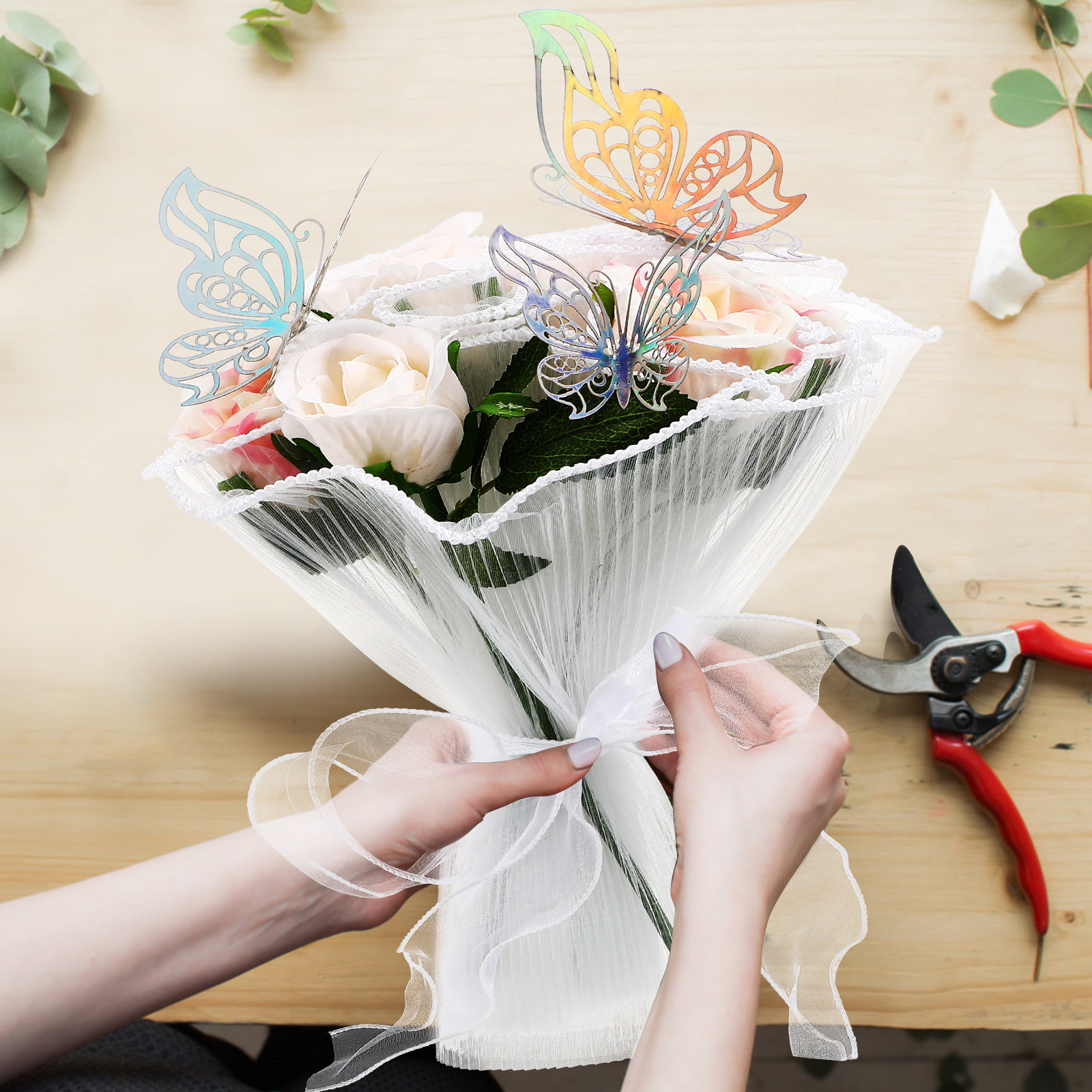 1Set Flower Bouquet Wrapping P - Florist Supply Ribbon recensie en prijs