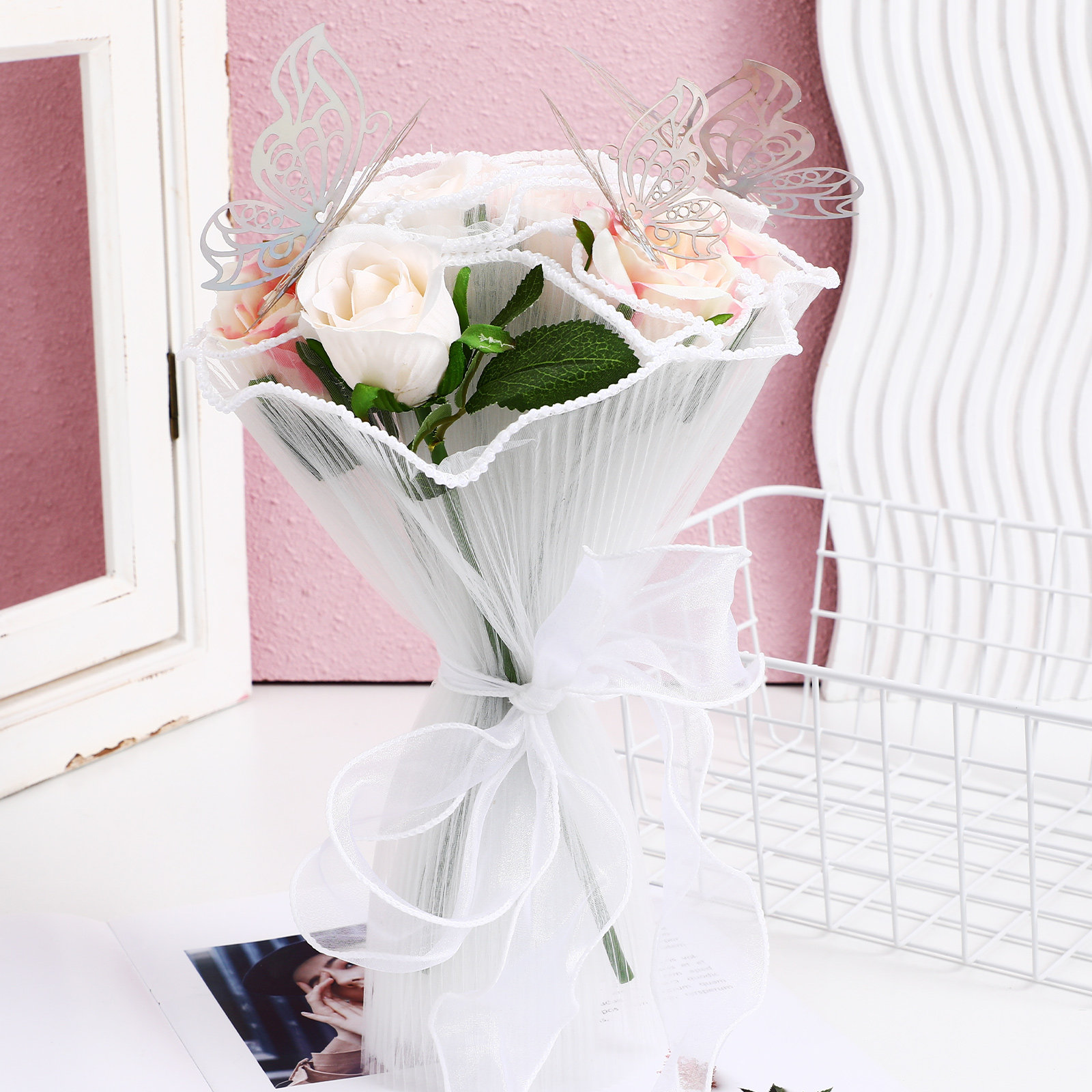 1Set Flower Bouquet Wrapping P - Florist Supply Ribbon recensie en prijs