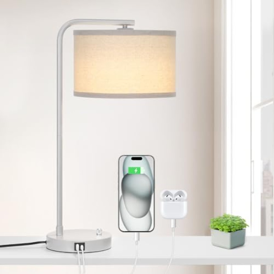 Table Lamp with USB C+A Ports, - B&J Florist Supply Nyc recensie en prijs