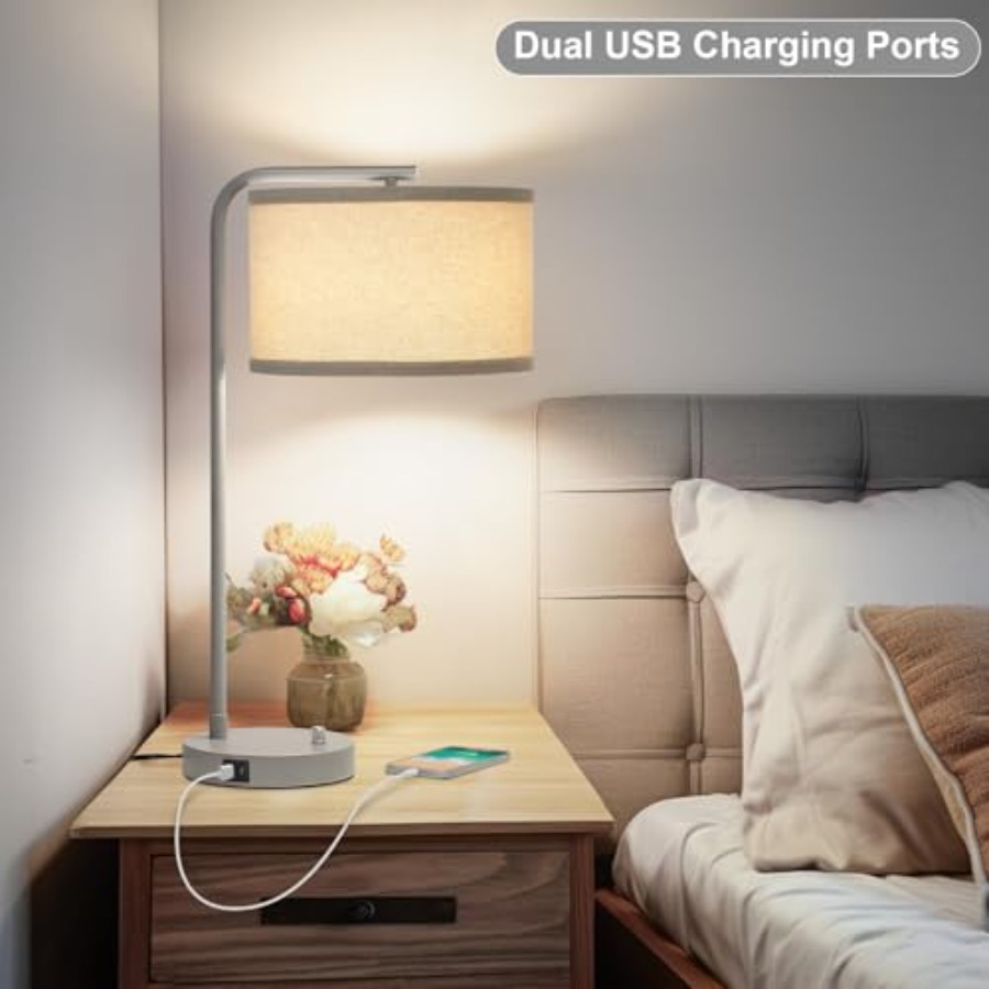 Table Lamp with USB C+A Ports, - B&J Florist Supply Nyc recensie en prijs