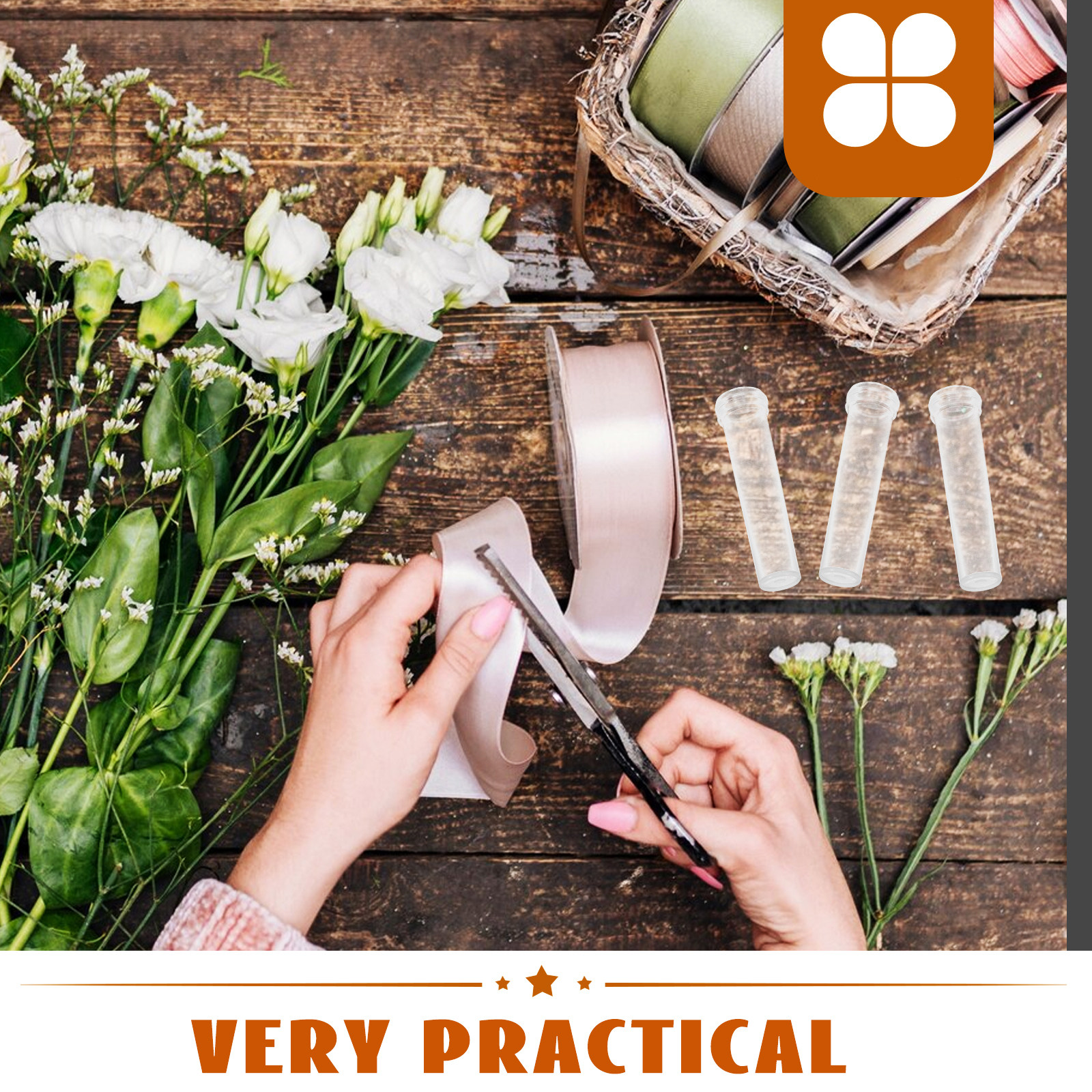 200Pcs Transparent Flower Wate - Longs Florist Supply recensie en prijs