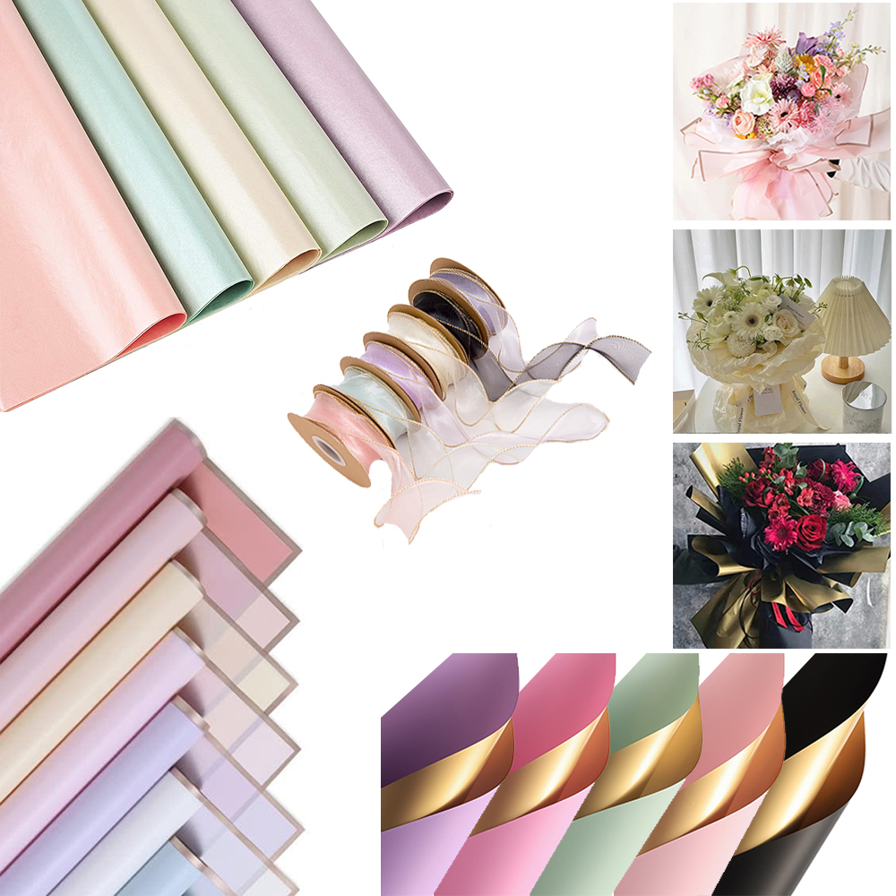 Colors Bouquet Gold Edge Doubl - Florist Supply Ribbon recensie en prijs