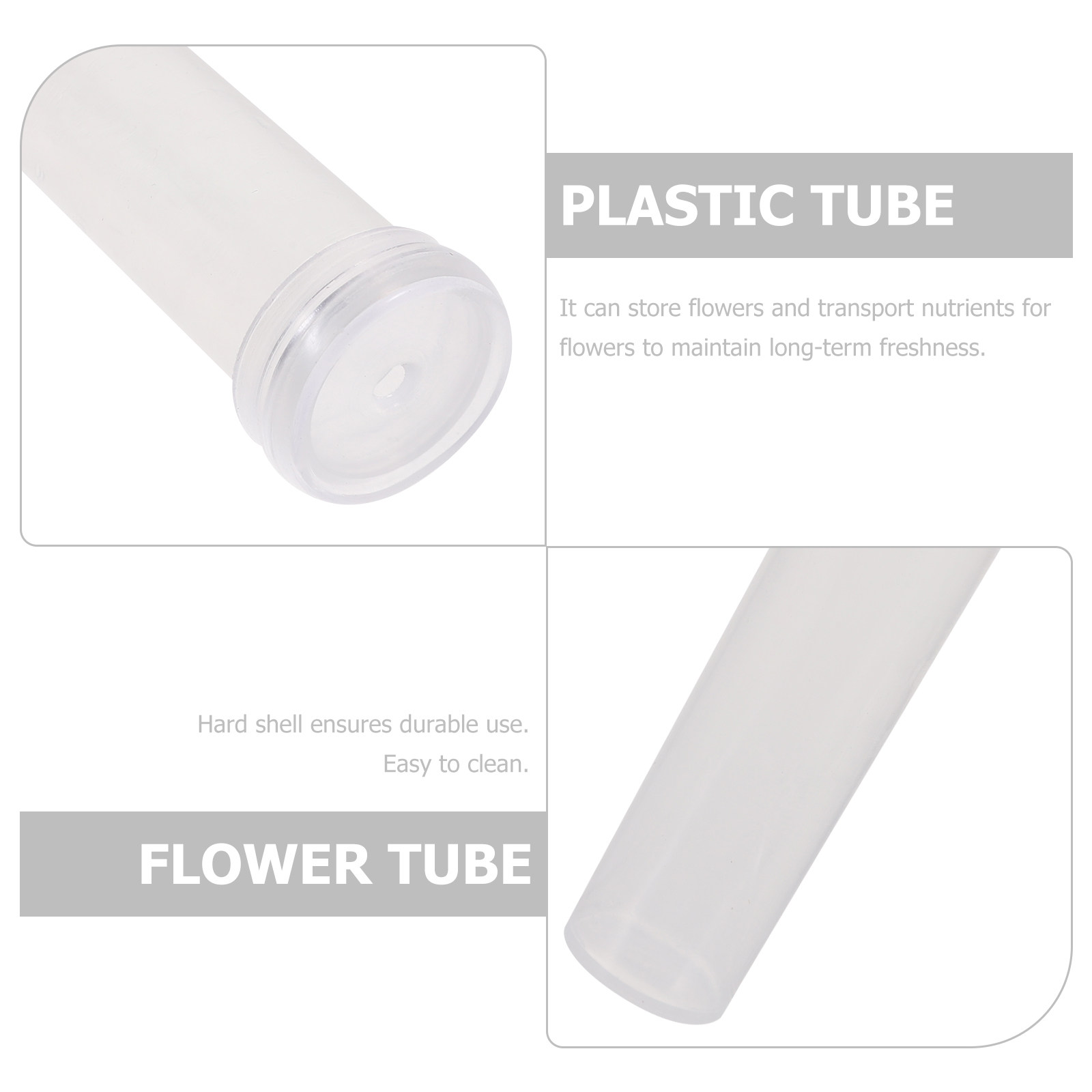 100Pcs Transparent Plastic Flo - Longs Florist Supply recensie en prijs
