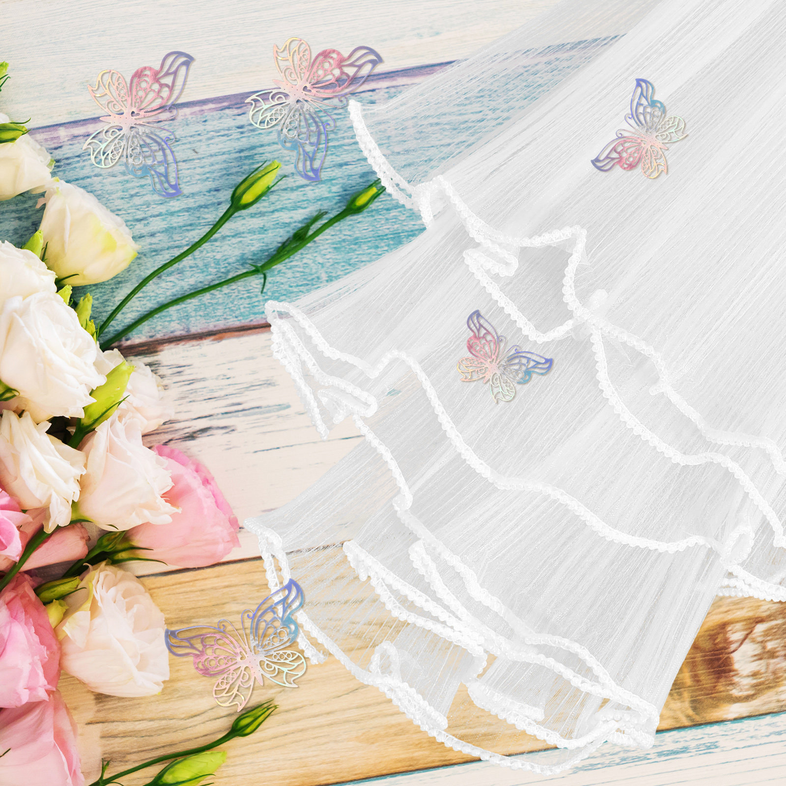 1Set Fresh Flower Bouquet Wrap - Florist Supply Ribbon recensie en prijs